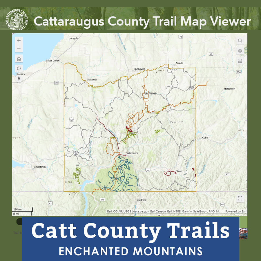 Preview of Catt County Trails Map Viewer