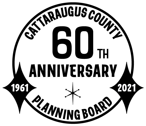 60th anniversary seal of the Catt. County Planning Board