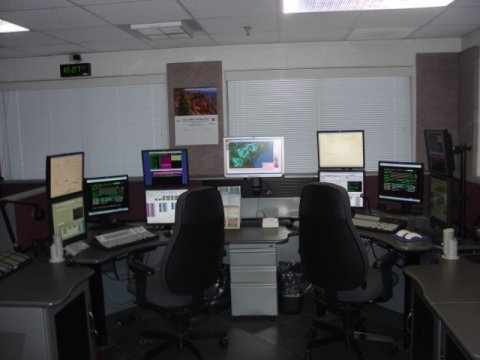 Photo of Sheriff's control room